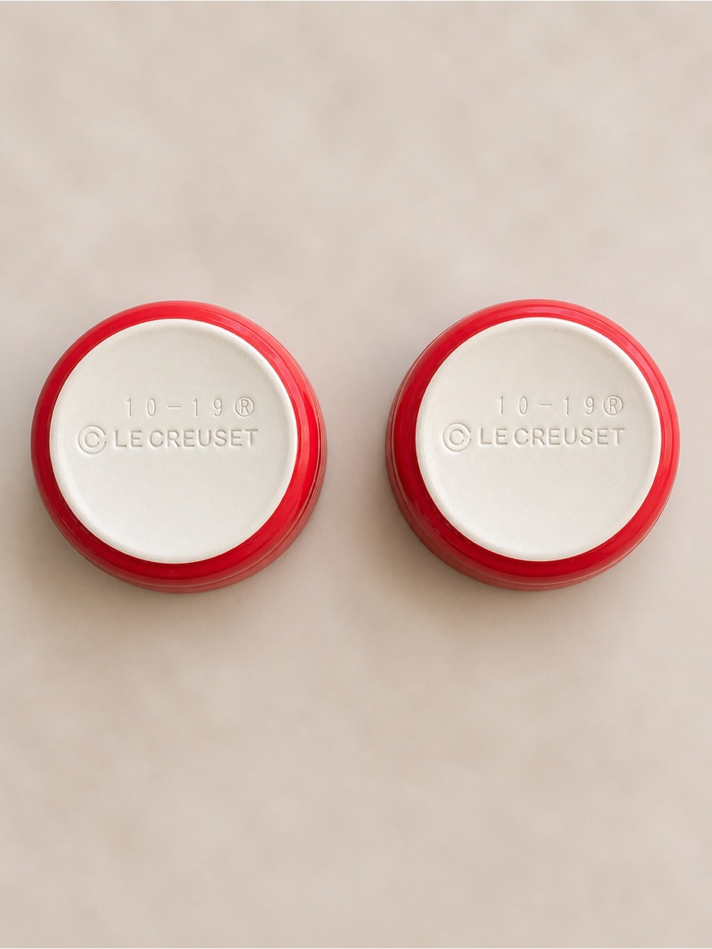 4 / $50 Le Creuset Stoneware Ramekins Set of 2